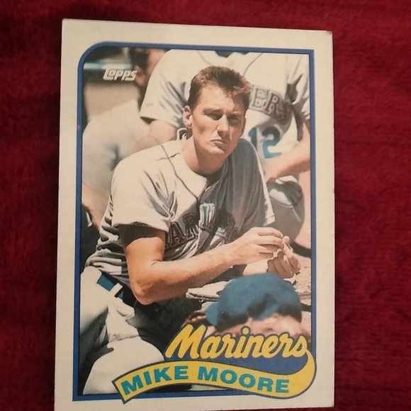 Other - Mariners Michael Moore Topps baseball card 1989